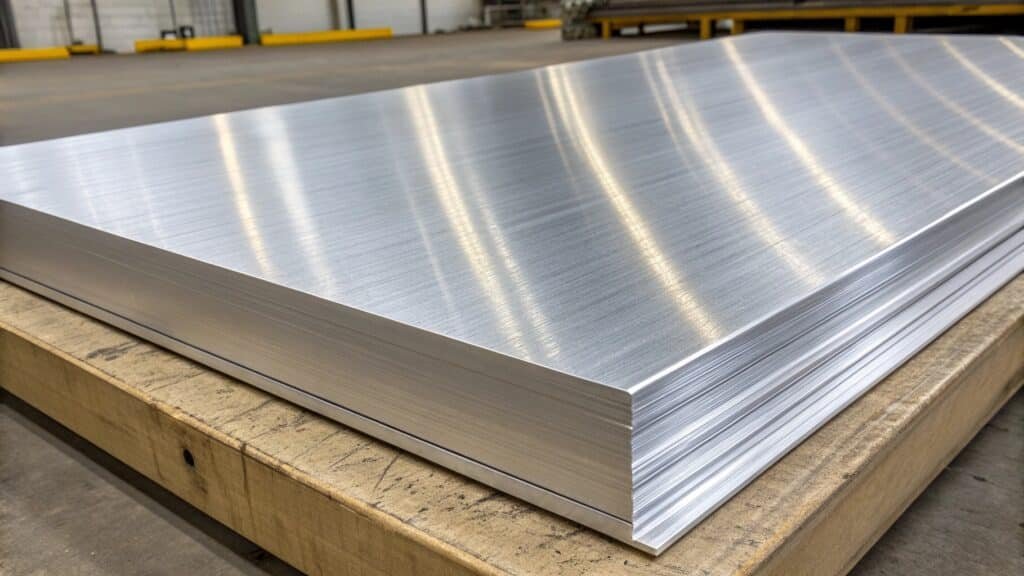 Comparison chart showing the mechanical properties of 5052 aluminum versus higher-strength aircraft alloys.